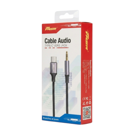 Câble Adaptateur USB-C vers Sortie Jack FASR | Smarty Paris 